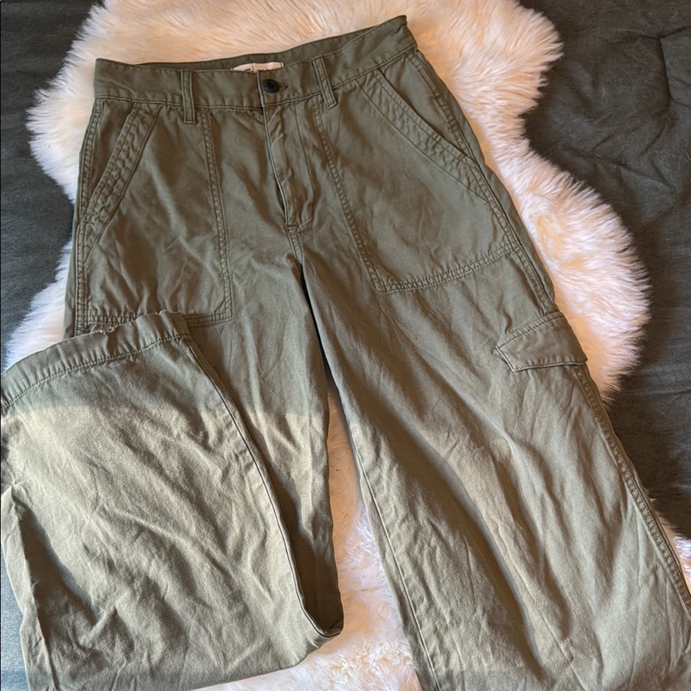 M a d e w e l l • High waist wide leg cargo pant